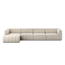 LANGHAM CHANNELED 4-PIECE SECTIONAL