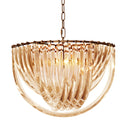 Lucite Loop Chandelier Murano