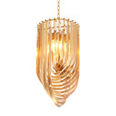 Lucite Loop Chandelier Murano