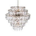 Glass Layered Chandelier L Amazone