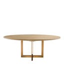 Oval Oak Dining Table Melchior