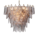 Smoked Glass Layered Chandelier Verbier