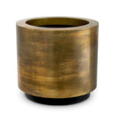 Vintage Brass Round Planter Jasper