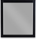 Zayne Wood Veneer Framed Mirror - Black