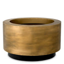 Vintage Brass Round Planter Jasper