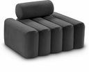 Melody Velvet Upholstered Chair - Grey