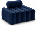 Melody Velvet Upholstered Chair - Blue