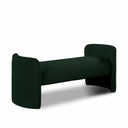 Peyton Boucle Fabric Upholstered Bench - Green