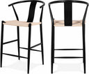 Beck Hand Woven Rope Stool - Black