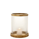 Ribbed Glass Hurricane Harrington