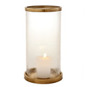 Ribbed Glass Hurricane Harrington