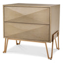 Oak Hairpin Nightstand Highland
