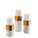 Marble Candle Holder Set (3) Sierra