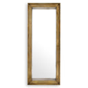 Vintage Brass Rectangular Mirror Magenta