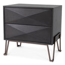 Oak Hairpin Nightstand Highland