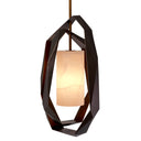 Metal Framed Alabaster Chandelier Santos