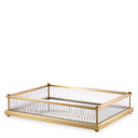 Mirror Bottom Rectangular Tray Cora