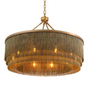 Antique Brass Fringe Chandelier Tissot