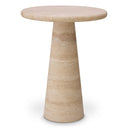 Limestone Pedestal Side Table Adriana