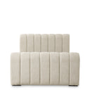 Beige Upholstered Bed Frame Kayden