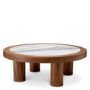 Oak Veneer Marble Coffee Table Presedio