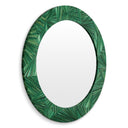 Round Straw Mirror Cassara