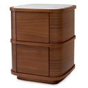 2-Drawer Oak Nightstand S Cabana