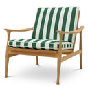 Teak Striped Outdoor Chair Manzo