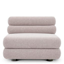 Light Gray Outdoor Modular Sofa Malaga