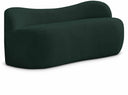 Flair Boucle Fabric Upholstered Bench - Green
