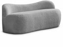 Flair Boucle Fabric Upholstered Bench - Grey