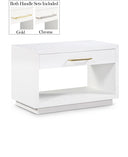Avery 32" Solid Wood And Ash Veneer Nightstand - White
