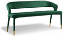 Destiny Velvet Upholstered Bench - Green
