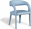 Sylvester Vegan Leather Upholstered Dining Chair - Light Blue