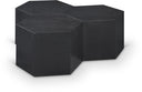 Eternal Oak Wood 3pc. Modular Coffee Table - Black