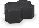 Eternal Oak Wood 4pc. Modular Coffee Table - Black
