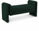 Stylus 51" Boucle Fabric Upholstered Bench - Green