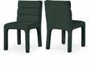 Kai Boucle Fabric Upholstered Dining Chair - Green