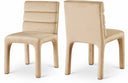 Kai Velvet Upholstered Dining Chair - Camel