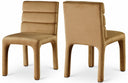 Kai Velvet Upholstered Dining Chair - Saddle