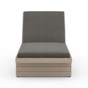 LEROY OUTDOOR CHAISE - WASHED BROWN