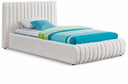 Nash Boucle Fabric Upholstered Twin Bed - Cream
