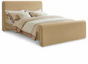 Sloan Velvet Upholstered Bed - Camel