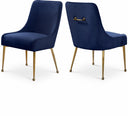 Owen Velvet Upholstered Dining Chair - Blue