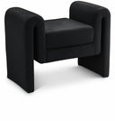 Sloan Velvet Upholstered 31.5" Bench - Black