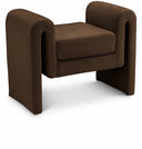 Sloan Velvet Upholstered 31.5" Bench - Brown