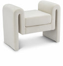 Sloan Velvet Upholstered 31.5" Bench - Cream