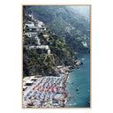 BEACH IN POSITANO BY SLIM AARONS