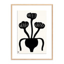 Woodblock Floral I by Roseanne Kenny