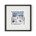 Skiing Waiters Slide By Slim Aarons